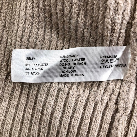 I Joah Knit Cardigan Womens Open Front w/2 Front Pockets Size Large! - Picture 3 of 7